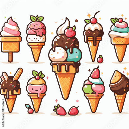 ice cream, dessert, food, background, cream, cold, sweet, ice, creamy, summer, chocolate, flavor, delicious, vanilla, dairy, frozen, gelato, closeup, tasty, isolated, fresh, strawberry, waffle, textur