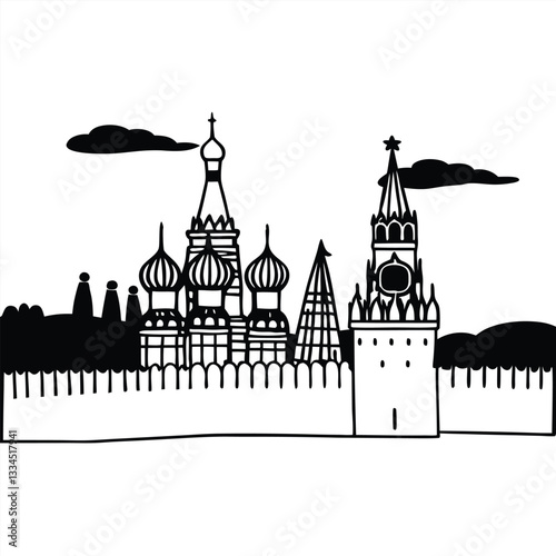 vector illustration of the taj mahal