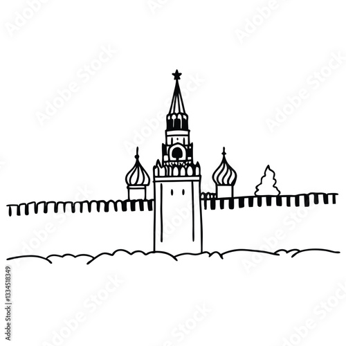 vector illustration of the taj mahal