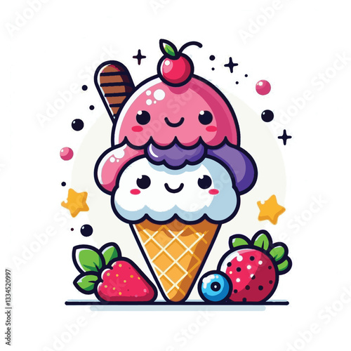 ice cream, dessert, food, background, cream, cold, sweet, ice, creamy, summer, chocolate, flavor, delicious, vanilla, dairy, frozen, gelato, closeup, tasty, isolated, fresh, strawberry, waffle, textur