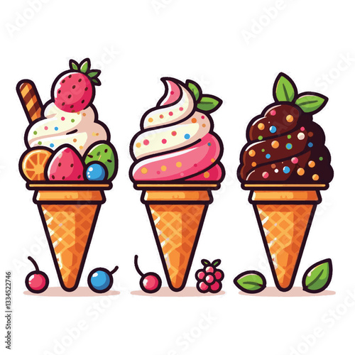 ice cream, dessert, food, background, cream, cold, sweet, ice, creamy, summer, chocolate, flavor, delicious, vanilla, dairy, frozen, gelato, closeup, tasty, isolated, fresh, strawberry, waffle, textur