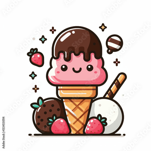 ice cream, dessert, food, background, cream, cold, sweet, ice, creamy, summer, chocolate, flavor, delicious, vanilla, dairy, frozen, gelato, closeup, tasty, isolated, fresh, strawberry, waffle, textur