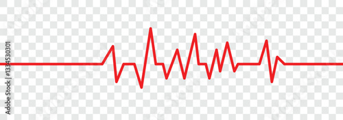 Heart pulse icon symbol. Cardiogram line icon, sign. Heartbeat line icon. Pulse rate monitor. Life line icon vector. Vector illustration.