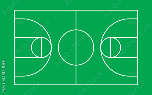 Basketball court. Sport background.