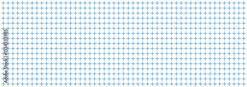 Plus signs blue pattern seamless. Seamless grid pattern. Abstract geometric texture with faded blue and white rectangle prints. Cross seamless pattern. Vector Illustration