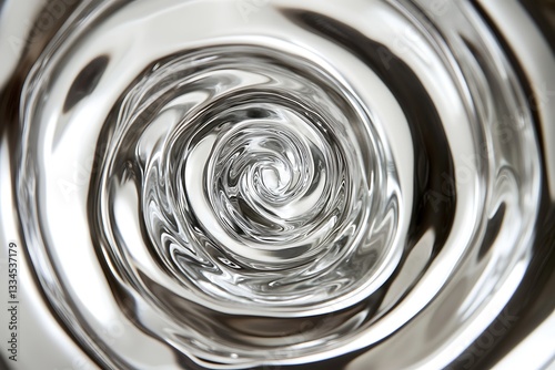Abstract Spiral Liquid Art Design