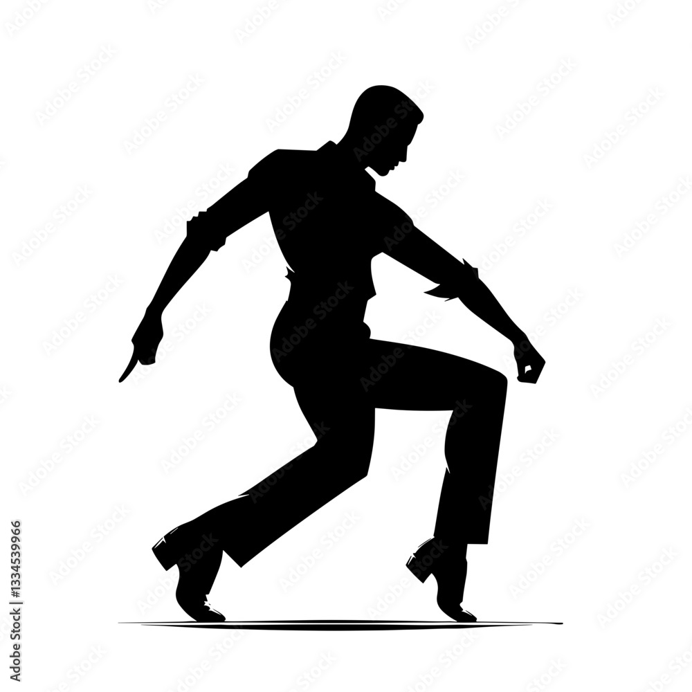 Passionate flamenco dancer in dramatic motion Passionate flamenco dancer in dramatic motion