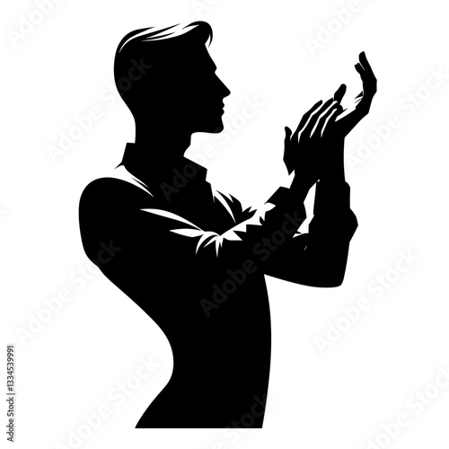 Sophisticated flamenco dancer in elegant pose
