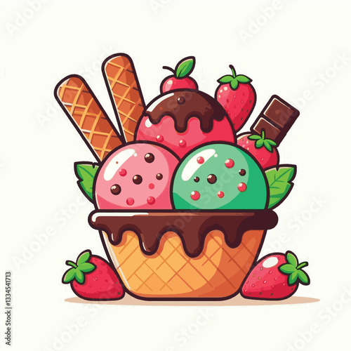 ice cream, dessert, food, background, cream, cold, sweet, ice, creamy, summer, chocolate, flavor, delicious, vanilla, dairy, frozen, gelato, closeup, tasty, isolated, fresh, strawberry, waffle, textur