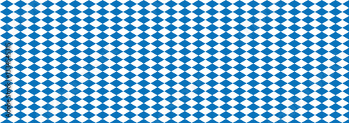 Diamond pattern background. Bavarian Oktoberfest seamless pattern with blue and white rhombus. Geometric squares pattern. Flag of Bavaria Oktoberfest blue checkered background. Harlequin pattern