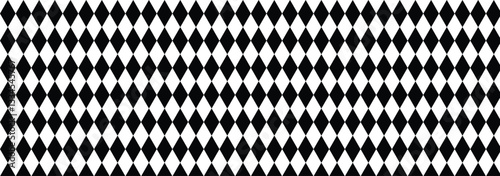 Seamless diamonds pattern. Seamless harlequin pattern-black and white. Geometric texture. Black diamond shape pattern 