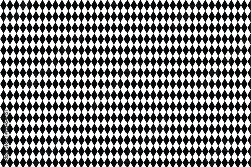 Seamless diamonds pattern. Seamless harlequin pattern-black and white. Geometric texture. Black diamond shape pattern 