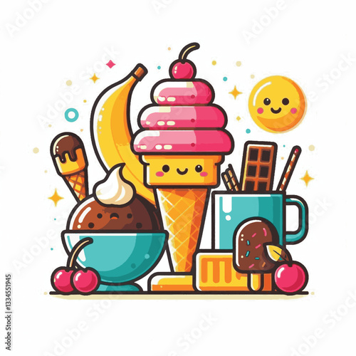ice cream, dessert, food, background, cream, cold, sweet, ice, creamy, summer, chocolate, flavor, delicious, vanilla, dairy, frozen, gelato, closeup, tasty, isolated, fresh, strawberry, waffle, textur