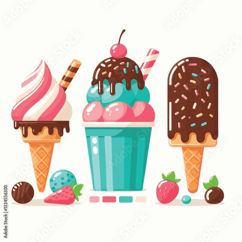 ice cream, dessert, food, background, cream, cold, sweet, ice, creamy, summer, chocolate, flavor, delicious, vanilla, dairy, frozen, gelato, closeup, tasty, isolated, fresh, strawberry, waffle, textur