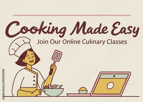 cooking online classes vector 