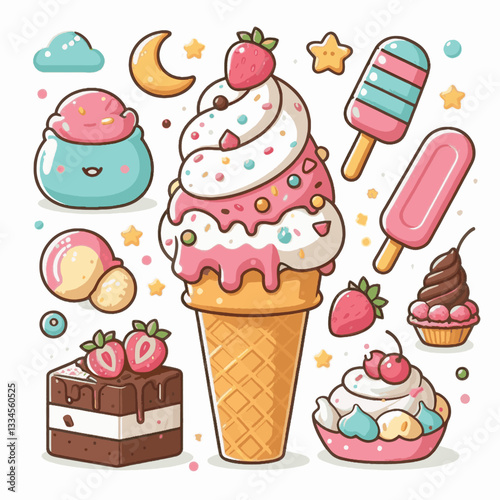 ice cream, dessert, food, background, cream, cold, sweet, ice, creamy, summer, chocolate, flavor, delicious, vanilla, dairy, frozen, gelato, closeup, tasty, isolated, fresh, strawberry, waffle, textur