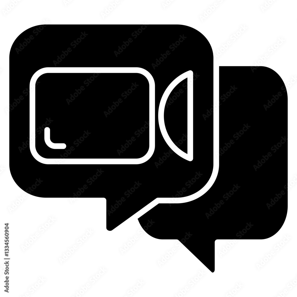 Naklejka premium Video Chat icon