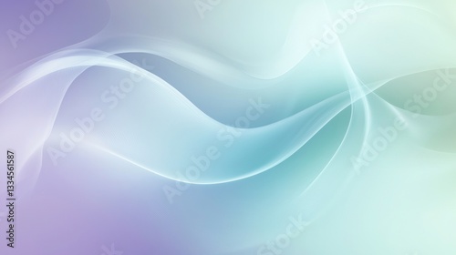 Flowing wavy lines create a smooth and elegant pastel gradient, forming an abstract background that offers ample copy space for various design applications