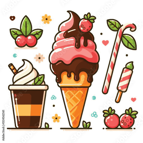ice cream, dessert, food, background, cream, cold, sweet, ice, creamy, summer, chocolate, flavor, delicious, vanilla, dairy, frozen, gelato, closeup, tasty, isolated, fresh, strawberry, waffle, textur