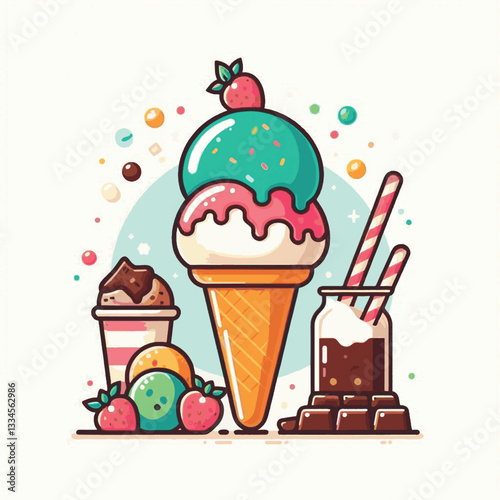 ice cream, dessert, food, background, cream, cold, sweet, ice, creamy, summer, chocolate, flavor, delicious, vanilla, dairy, frozen, gelato, closeup, tasty, isolated, fresh, strawberry, waffle, textur