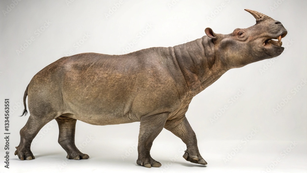 Naklejka premium embolotherium in full view on studio background