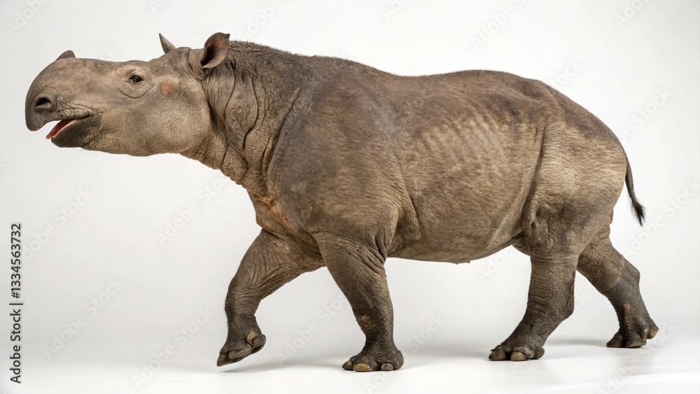 Obraz premium embolotherium in full view on studio background