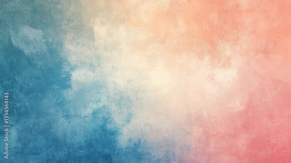 Obraz premium 青とピンクのグラデーションペイントテクスチャ_1