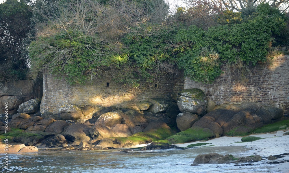 Ballade sur les bords de Cap-Coz et Beig Meil en Finistère Cornouaille Bretagne France