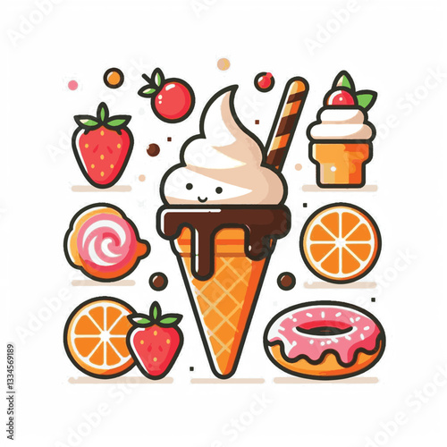 ice cream, dessert, food, background, cream, cold, sweet, ice, creamy, summer, chocolate, flavor, delicious, vanilla, dairy, frozen, gelato, closeup, tasty, isolated, fresh, strawberry, waffle, textur