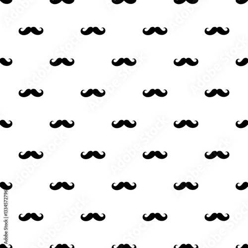 Festive vector pattern for Father's Day with male attributes. Mustache or bow tie. Simple, elegant texture for printing, wrapping paper, greeting cards, invitations
