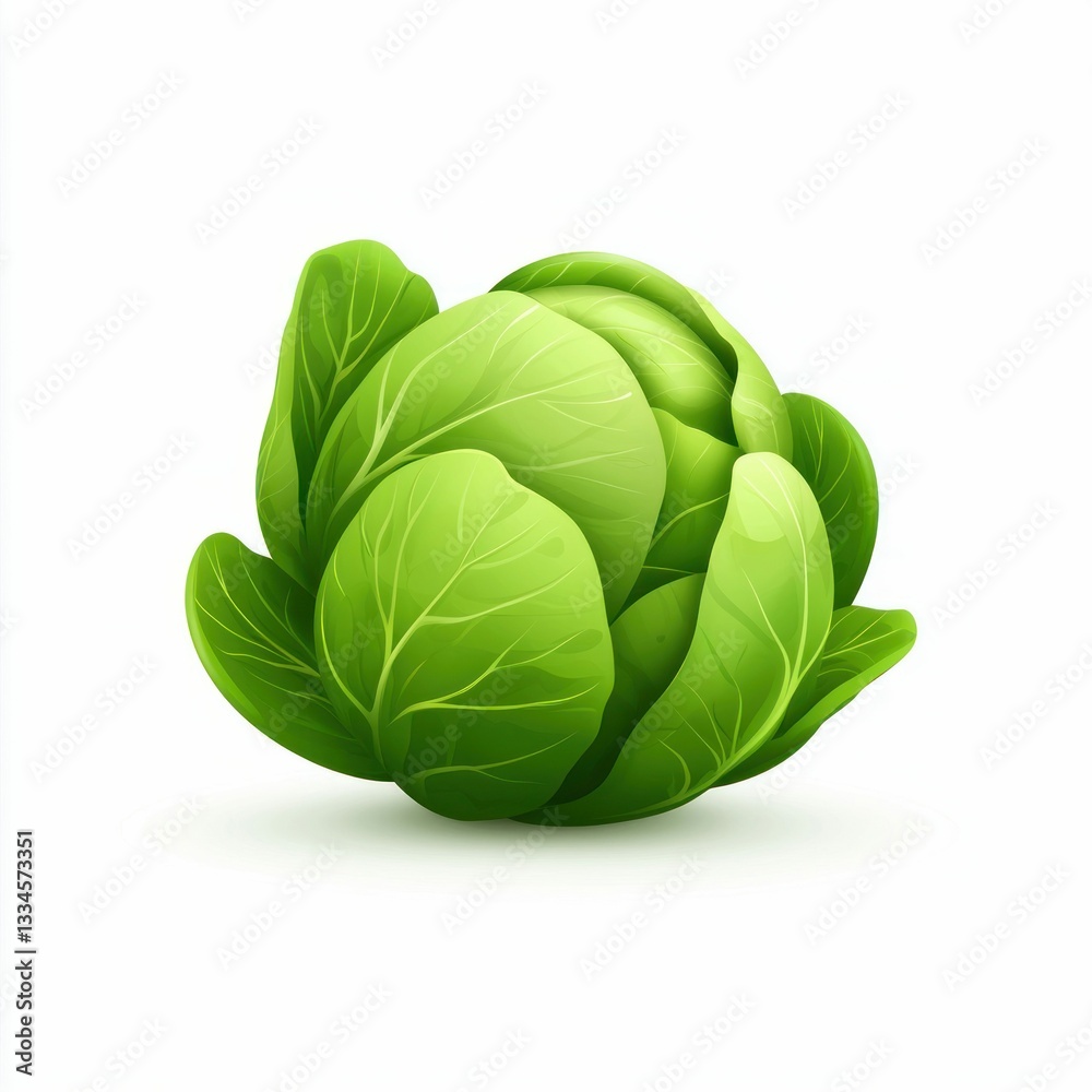 Fototapeta premium Vibrant Green Cabbage