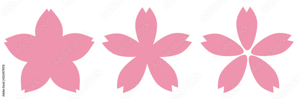 桜の花 セット アイコン 桜の花 セット アイコン