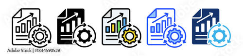 Bpm Icon Set With Multiple Style Collection