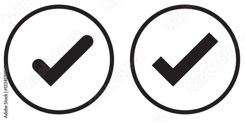 Green check mark icon. Check mark vector icon. Checkmark Illustration. Vector symbols set ,green checkmark isolated on white background. Correct vote choise isolated symbol. 1176