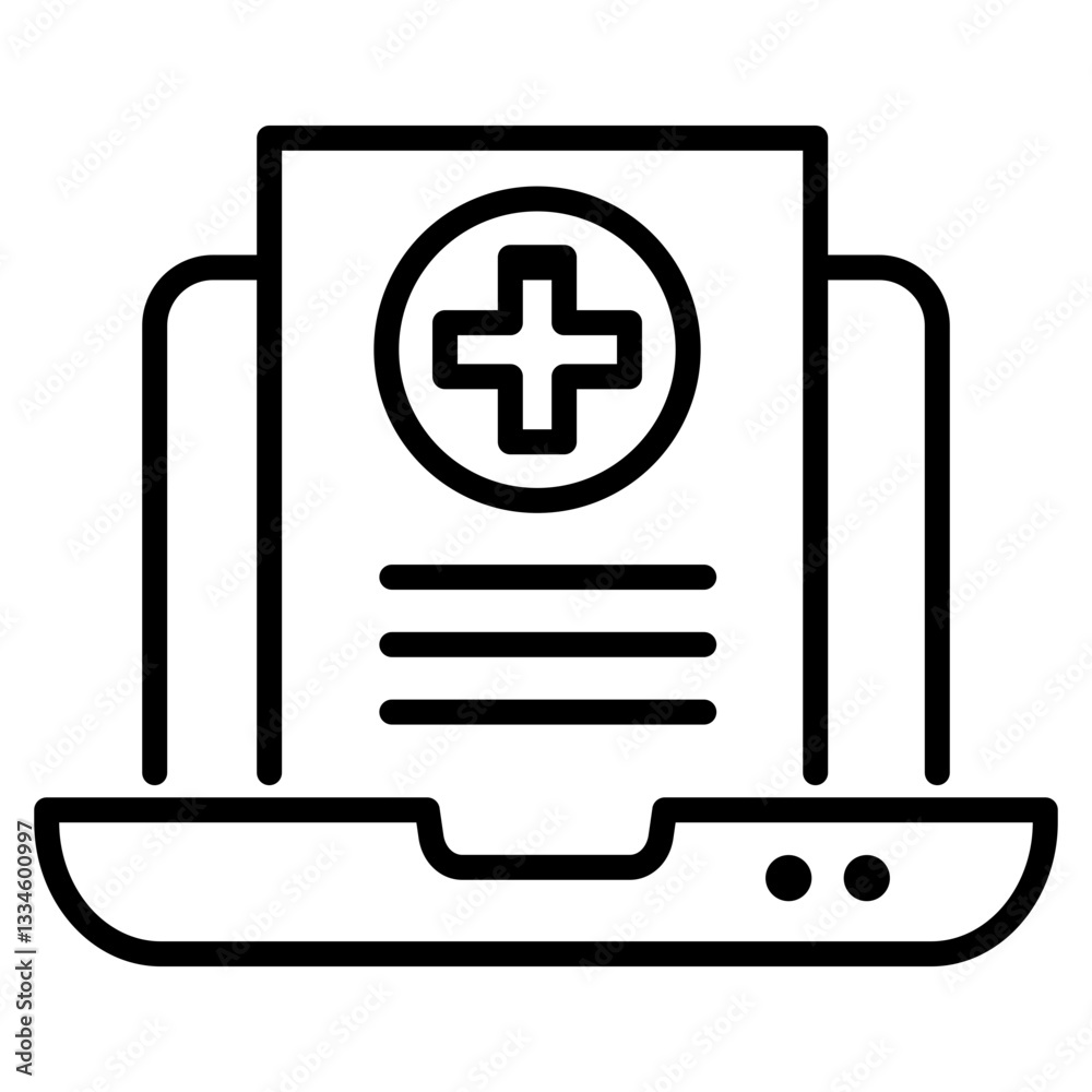 Obraz premium Medical Record icon