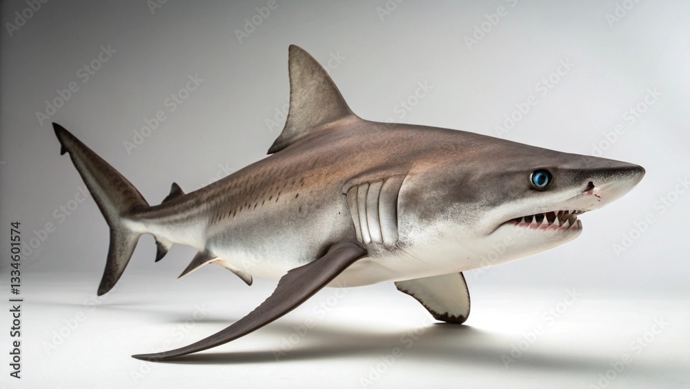 Fototapeta premium Viper Shark in full view on studio background