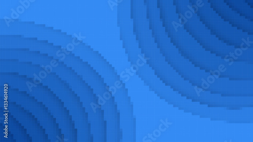 This abstract pattern features blue concentric circles and subtle gradients creating a modern look.