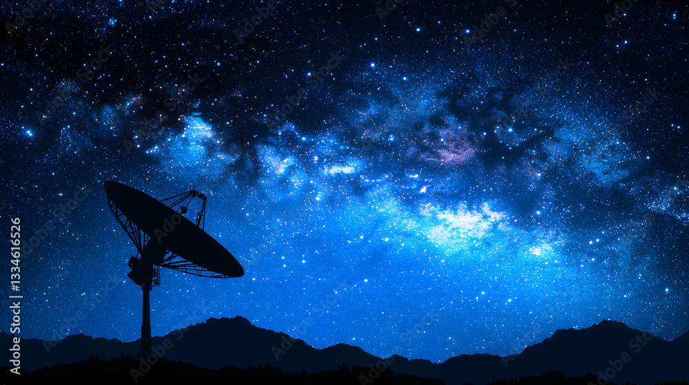 Large satellite antenna dish for data transmission and radio communication, isolated on a white background, representing advanced space technology.
Large satellite antenna dish for data transmission and radio communication, isolated on a white background, representing advanced space technology.