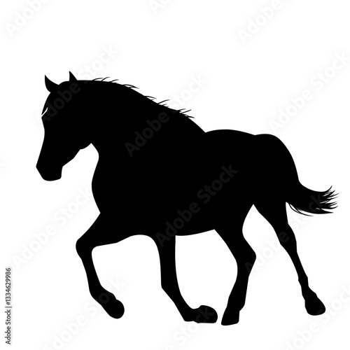horse silhouette vector