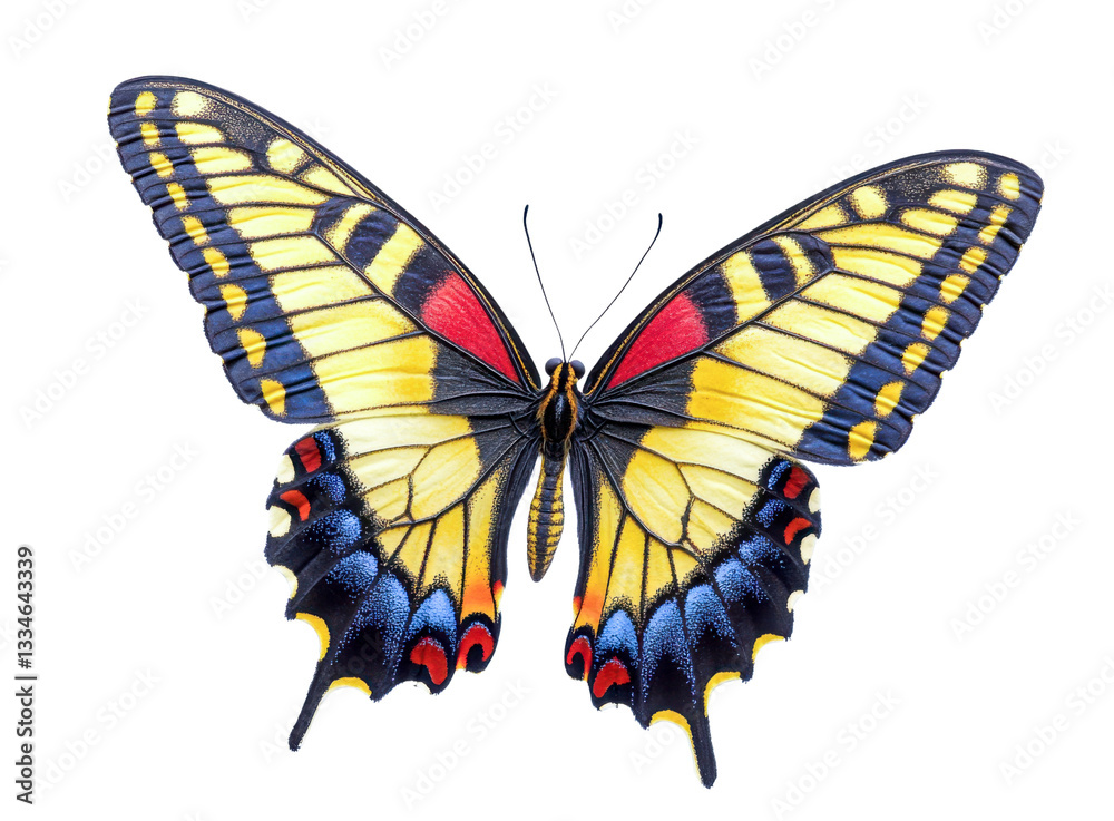 Obraz premium colorful butterfly wings isolated on black