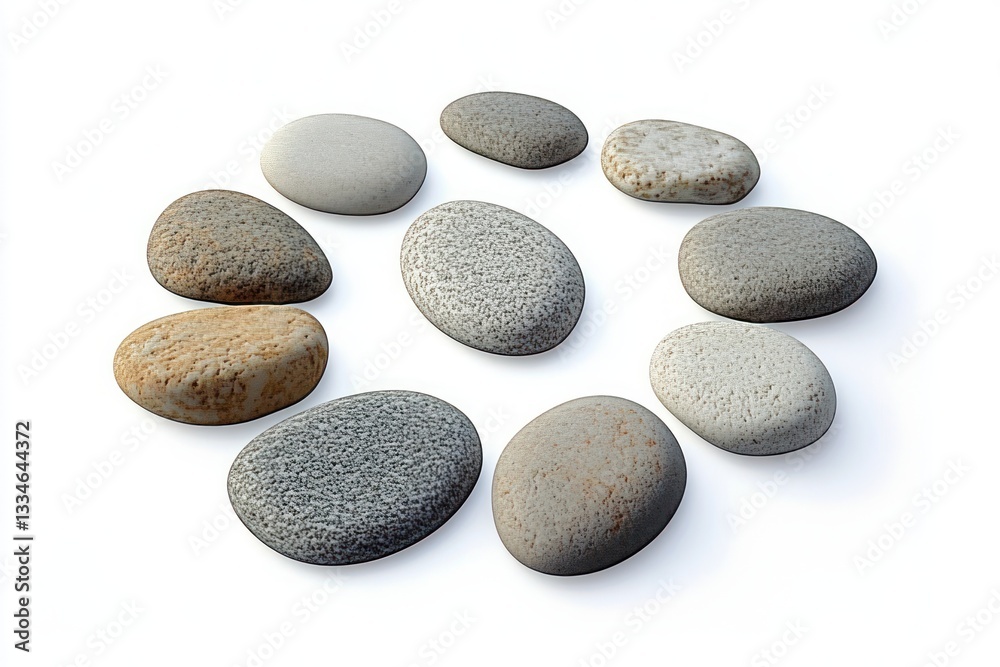 Zen Stones Balance Composition Minimalist Art Relaxation White Background Zen Stones Balance Composition Minimalist Art Relaxation White Background