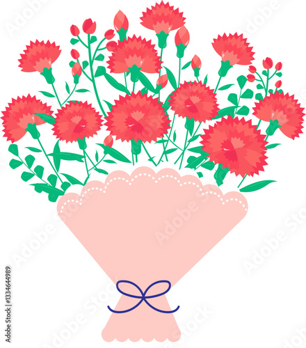 a beautiful bouquet of carnations