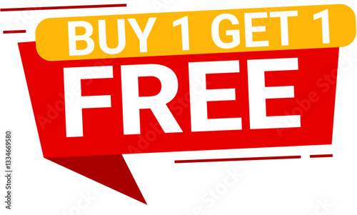 Buy 1 Get 1 Free Label