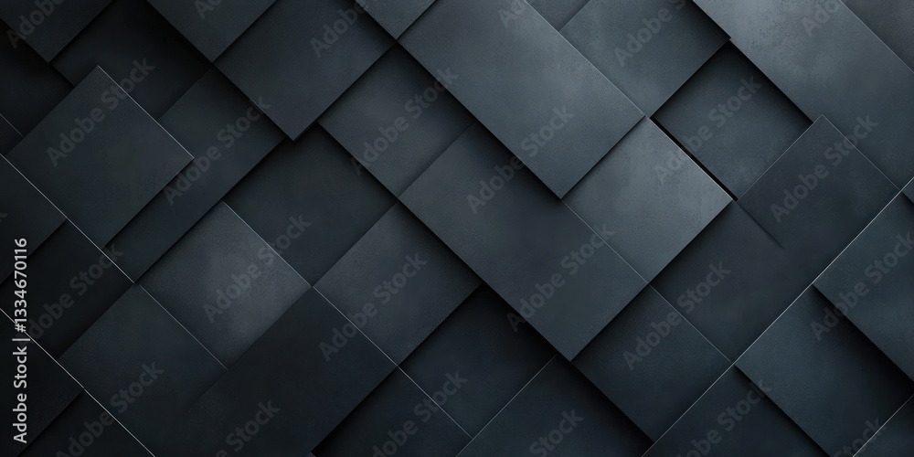 Fototapeta premium Abstract Dark Geometric Pattern Monochrome Background Elegant Modern Design Smooth Texture Lines