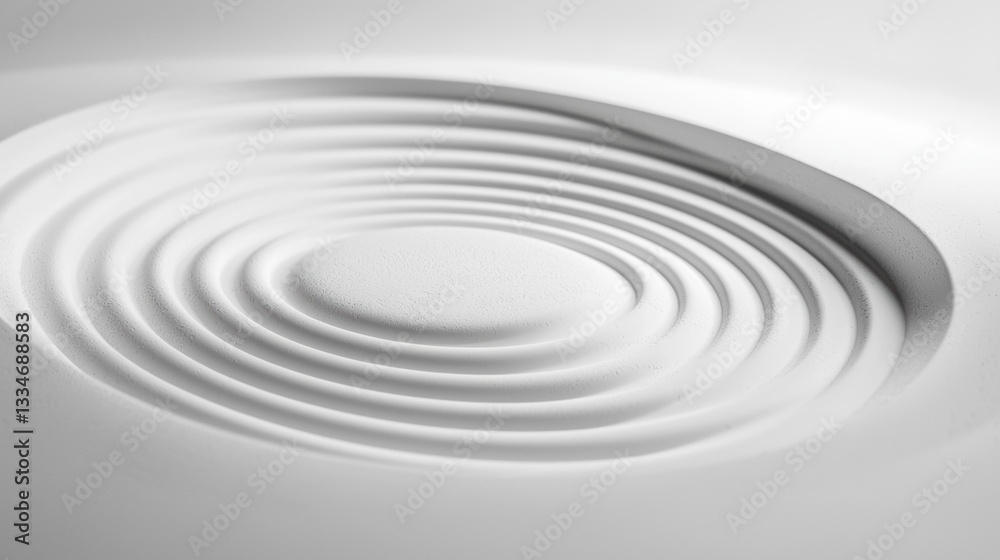 A white, abstract design with concentric circles. A white, abstract design with concentric circles.