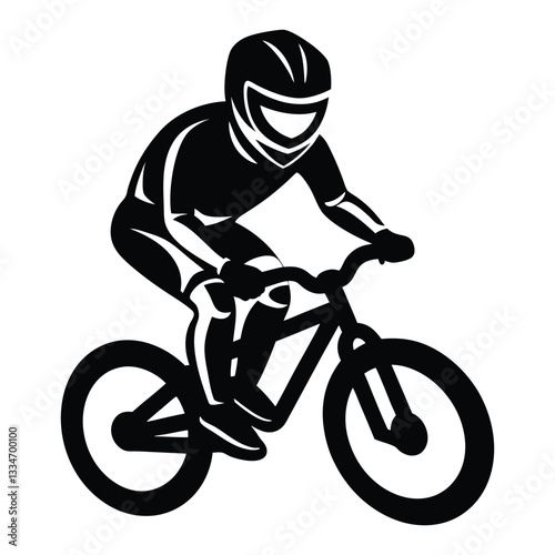 silhouette of a man riding bicycle