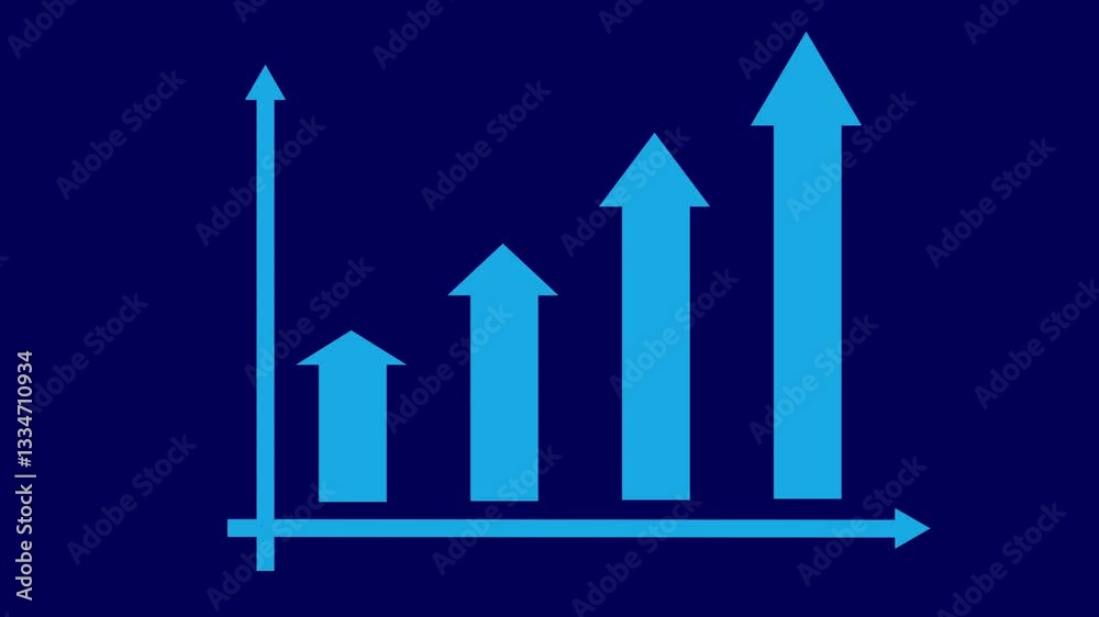 abstract business growth concept, business graph chart animation. abstract business growth concept, business graph chart animation.