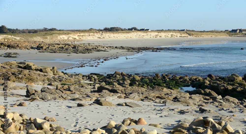 La Torche au long de la côte en Bretagne Cornouaille Finistère France