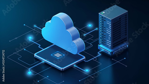 Business Team Collaboration: Administrators & Developers Enhancing Cloud Storage Solutions for Document Management Systems & Data Backup Services - Photo Stock Concept