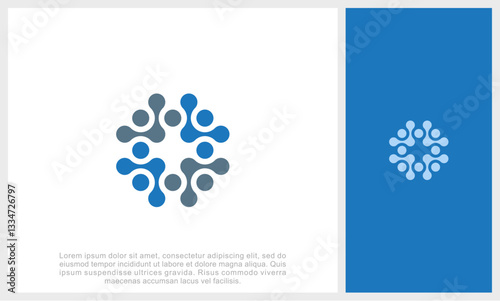 Human resources concept, target market and audience, focus group, public relations, vector icon - Vector